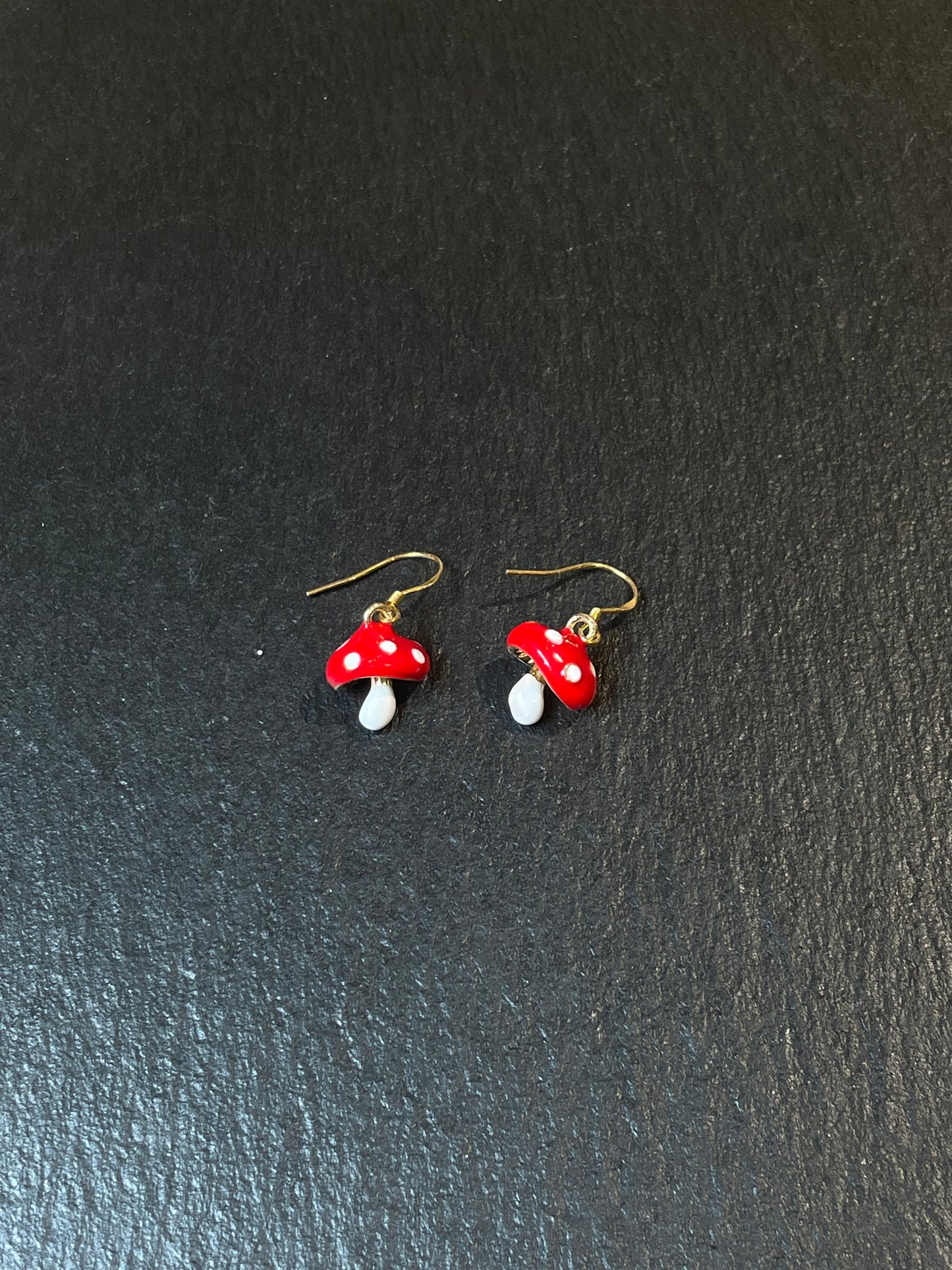 Enamel Mushroom Earrings